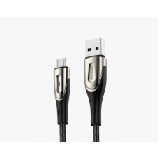Laidas USB - USB micro 1.2m 3A pintas juodas Joyroom S-M411